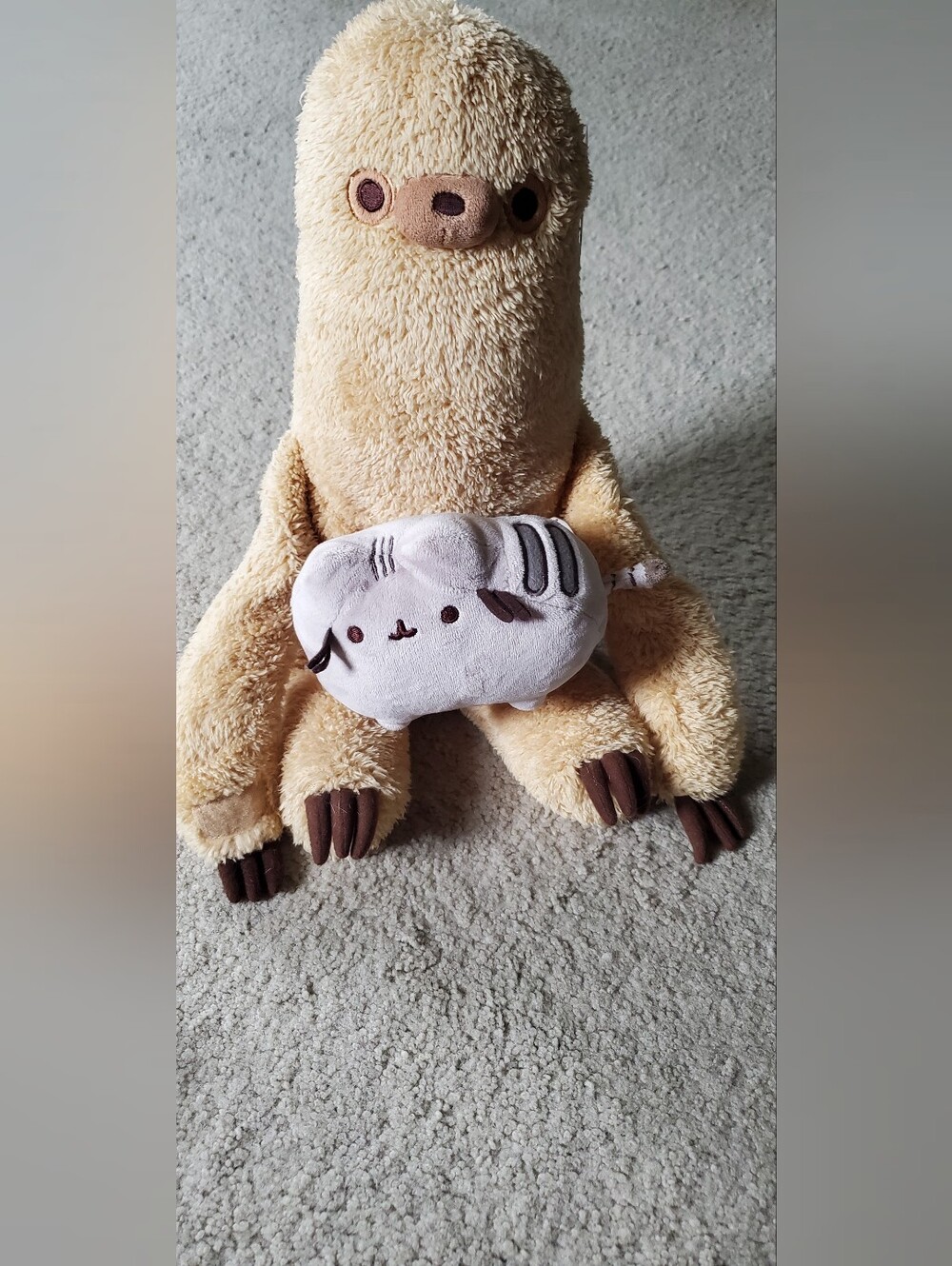 Pusheen Plush Sloth With Attached Kitty